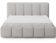 Lit adulte VIKA en simili cuir capitonné – Design élégant