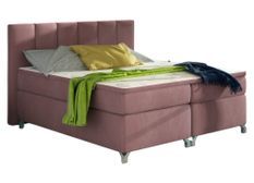 Lit boxspring 160x200 cm velours rose clair Balfor