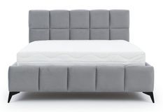 Lit coffre Mister prestige - Revêtement velours capitonné