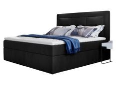 Lit continental velours noir Balore