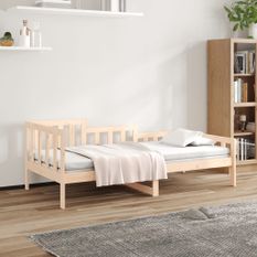 Lit de jour 90x190 cm Bois de pin massif
