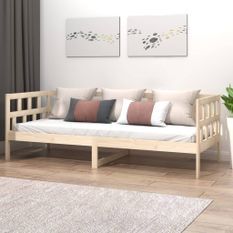 Lit de jour Bois massif de pin 80x200 cm