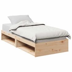 Lit de jour sans matelas 100x200 cm bois de pin massif