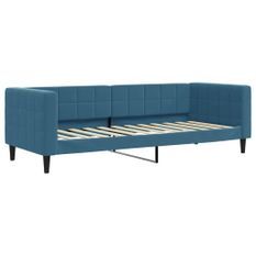 Lit de repos bleu 80x200 cm velours