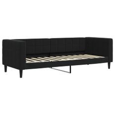 Lit de repos noir 80x200 cm velours