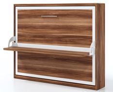 Lit escamotable horizontal 90x200 cm avec bureau Bona Haut de gamme