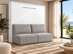 Lit escamotable horizontal avec banquette LOGIA Premium – Haut de gamme – Usage intensif