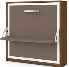 Lit escamotable horizontal avec bureau BONA - Ouverture automatique assistée - Version renforcée