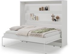 Lit escamotable horizontal DIVO avec bibliothèque et éclairage LED – Une solution gain de place haut de gamme