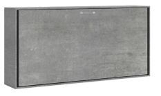 Lit escamotable horizontal gris ciment Bounto 85x185 cm