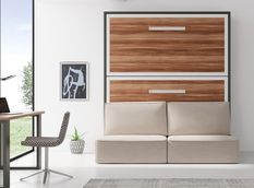 Lit escamotable superposé avec canapé 90x180 IVANO
