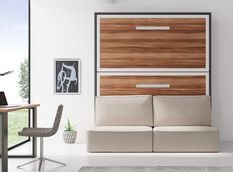 Lit escamotable superposé avec canapé 90x200 IVANO