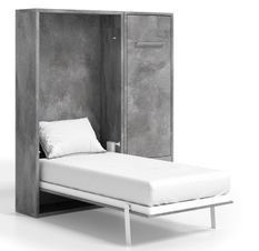 Lit escamotable vertical avec armoire et bureau Kampo
