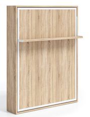 Lit escamotable vertical 80x190 avec étagère Habitat