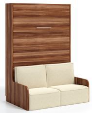 Lit escamotable vertical avec banquette Kora 120x190