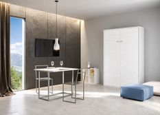 Lit escamotable vertical KANTO – Sommier inclus, ouverture assistée & fabrication italienne