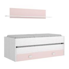Lit gigogne enfant 90x190 avec 2 lits + 1 tiroir 2
