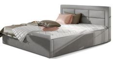 Lit moderne velours capitonné RIZARO - Avec ou sans rangement