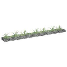 Jardinière à gabion Acier galvanisé 270x30x10 cm