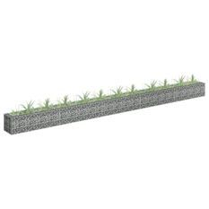 Jardinière à gabion Acier galvanisé 450x30x30 cm