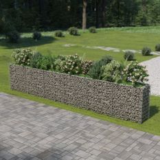 Jardinière à gabion Acier galvanisé 540x50x100 cm