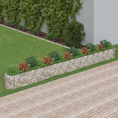 Jardinière à gabion Fer galvanisé 610x50x50 cm