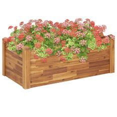 Jardinière 110x60x44 cm Bois massif d'acacia