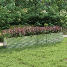 Jardinière 480x80x77 cm Acier galvanisé Argenté