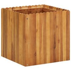 Jardinière 50x50x50 cm Bois massif d'acacia