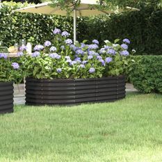 Jardinière Acier enduit de poudre Anthracite