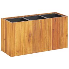 Jardinière avec 3 pots Bois massif d'acacia