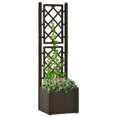 Jardinière et treillis et système d'arrosage Moka