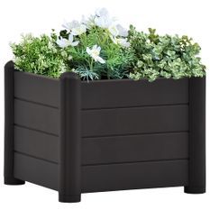 Jardinière PP Anthracite 43x43x35 cm