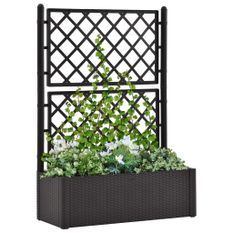 Jardinière treillis système d'arrosage Anthracite 2