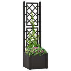 Jardinière treillis système d'arrosage Anthracite