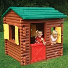 LITTLE TIKES - Grande maison de jardin et accessoires de jeux - Log Cabin