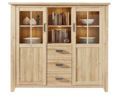 Living chêne rustique mélaminé Mobal