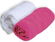 Lot 1 alèse 1 drap housse bébé 70 x 140 cm framboise Doux nid