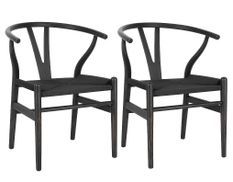 Lot de 2 chaises Artuza – Bois de hêtre et assise tressée en corde