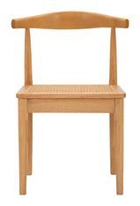 Lot de 2 chaises bois et rotin design zen