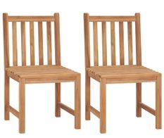 Lot de 2 chaises de jardin en bois de teck FIMA