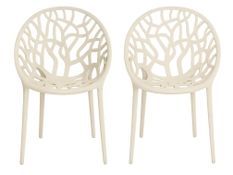 Lot de 2 chaises empilables SPODY – Intérieur/Extérieur
