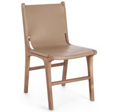 Lot de 2 chaises en bois de Teck et cuir – Élégance et confort