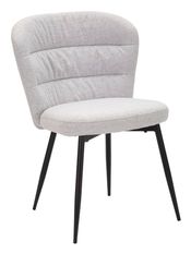 Lot de 2 chaises grise design années 70 Ela