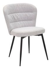 Lot de 2 chaises Losanna grise design années 70