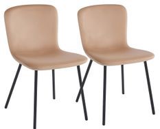 Lot de 2 chaises NUBY – Elégance Velours & pieds acier noir