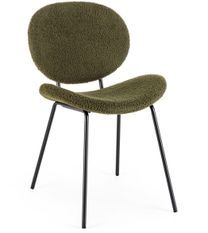 Lot de 2 Chaises tissu effet bouclette Maddy – Élégance moderne et confort optimal