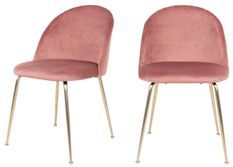 Lot de 2 chaises velours PINOZ – Élégance contemporaine