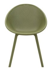 Lot de 2 chaises vert sauge tressées intérieur extérieur Ibiza