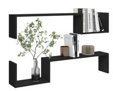 Lot de 2 étagères murales en bois Kolika L 100 x H 20 x P 15 cm – Collection originale